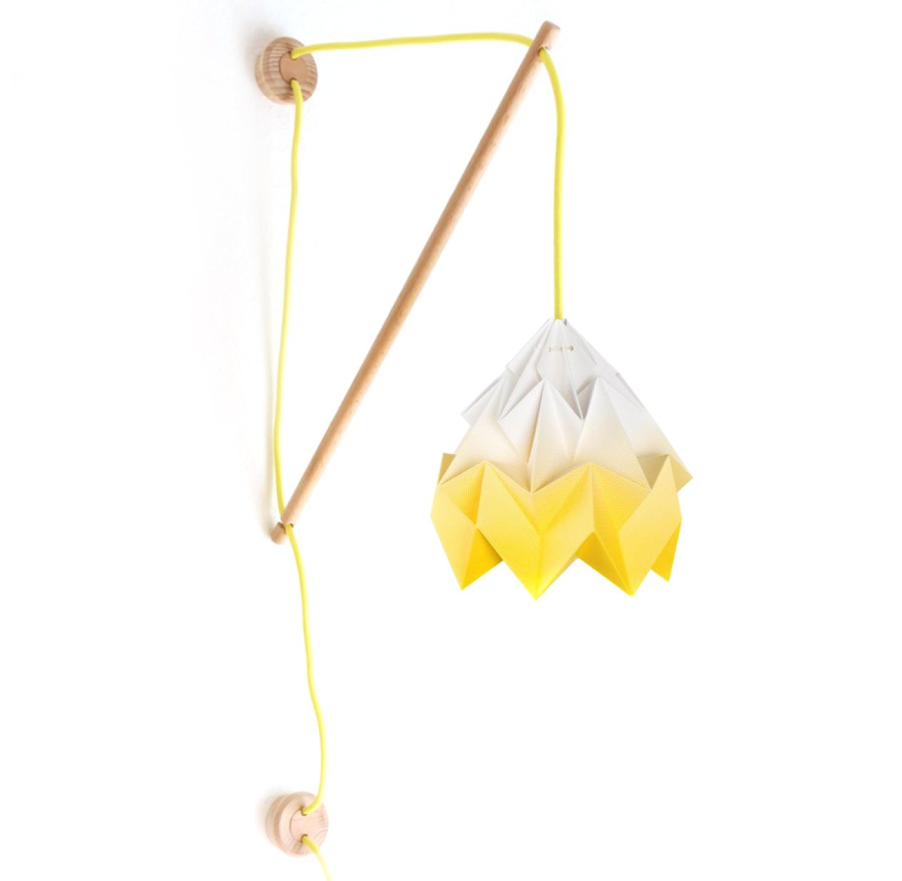 Suspension murale Moth Gradient Jaune